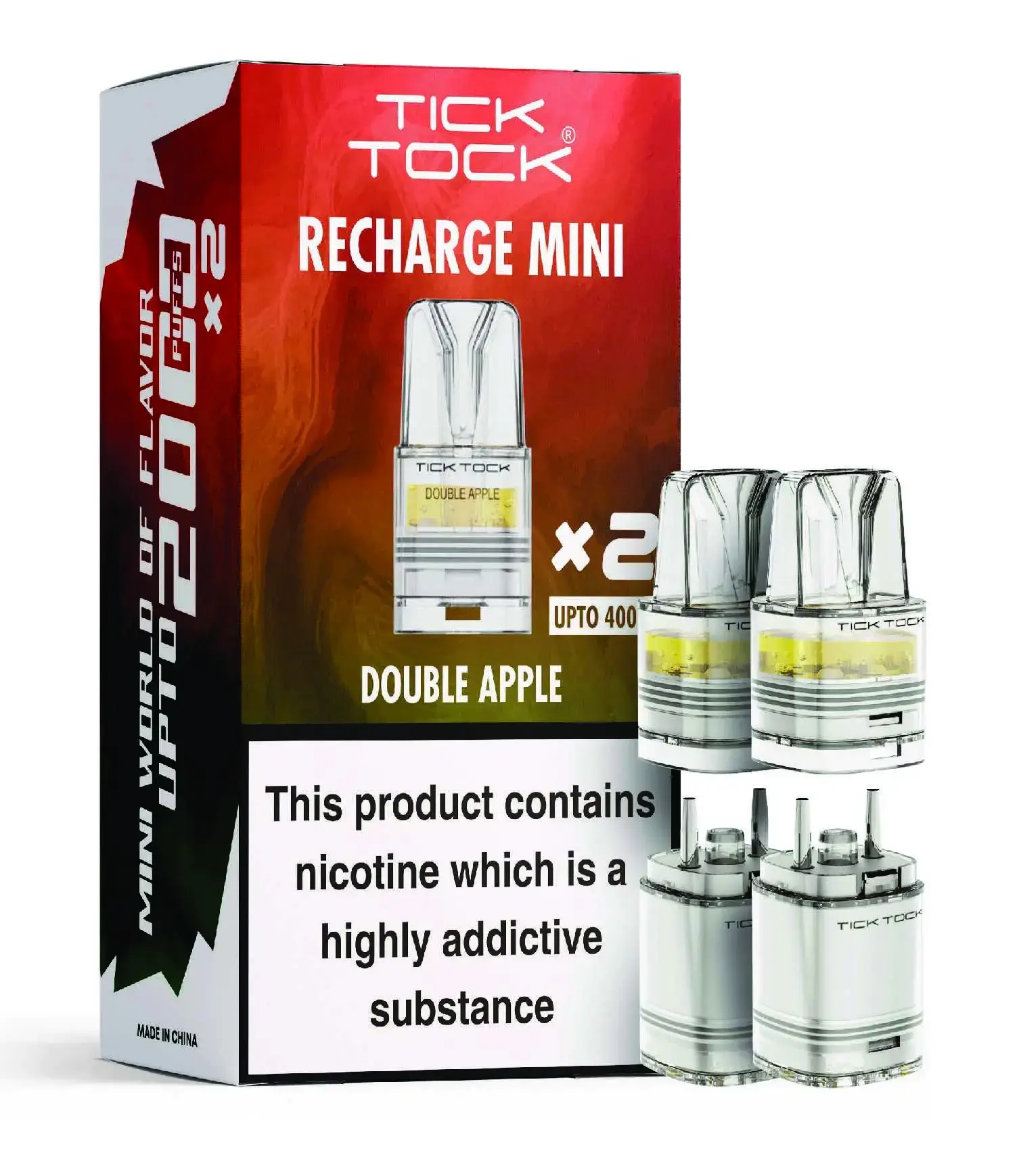 Double Apple Tick Tock Magic 8000 Prefilled Pods